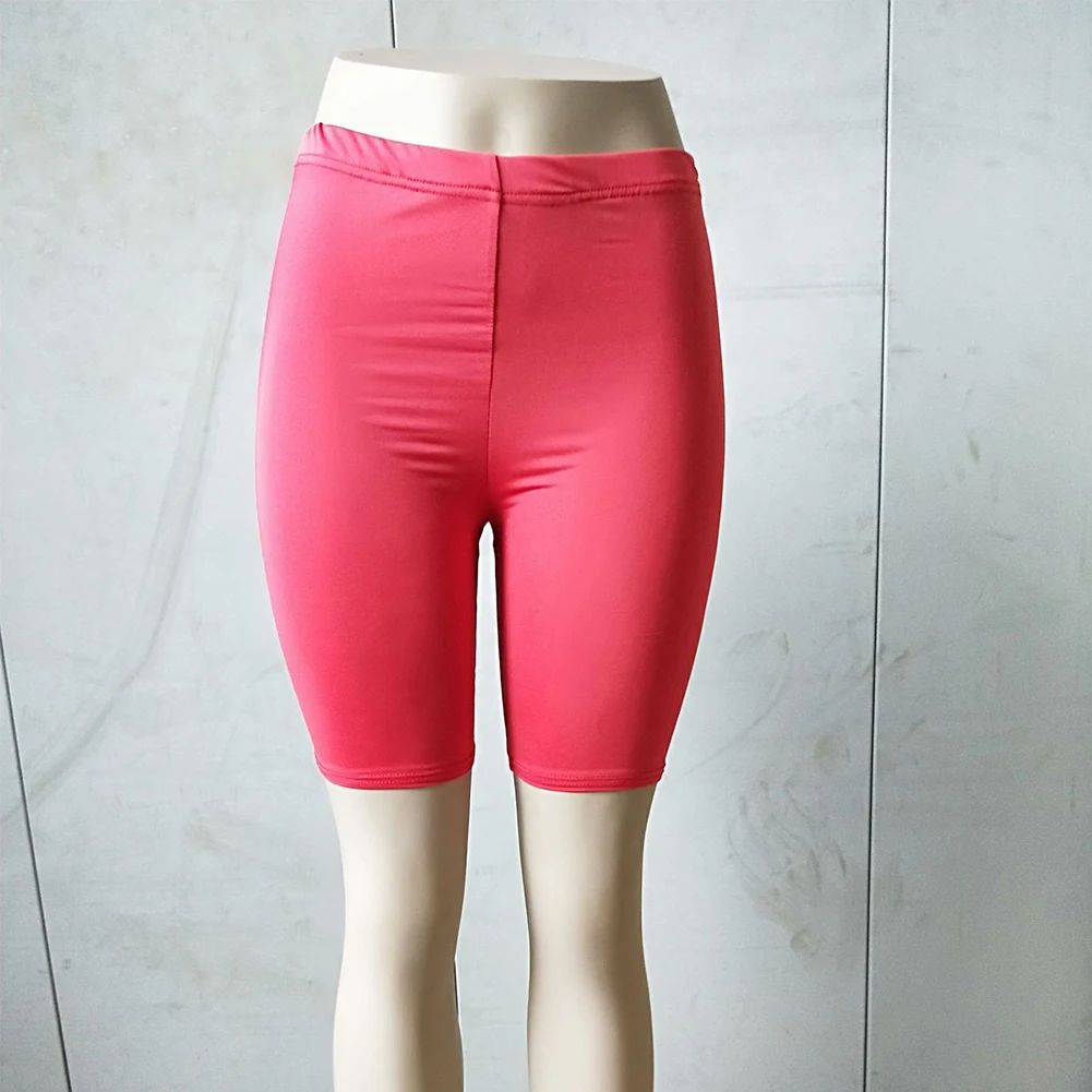 

Women High Waist Fitness Sports Biker Shorts Summer Jogging Beach Athletic Casual Skinny Soft Elastic Stretchy Solid Shorts