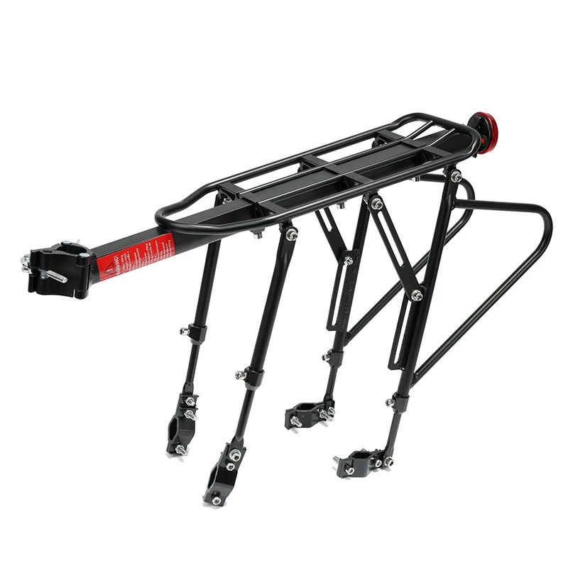 Bicycle Rack MTB Aluminum Alloy Frame Bike Rear Reflector Seat Post Mount Pannier Luggage Carrier Shelf Bracket Quick Relea | Спорт и