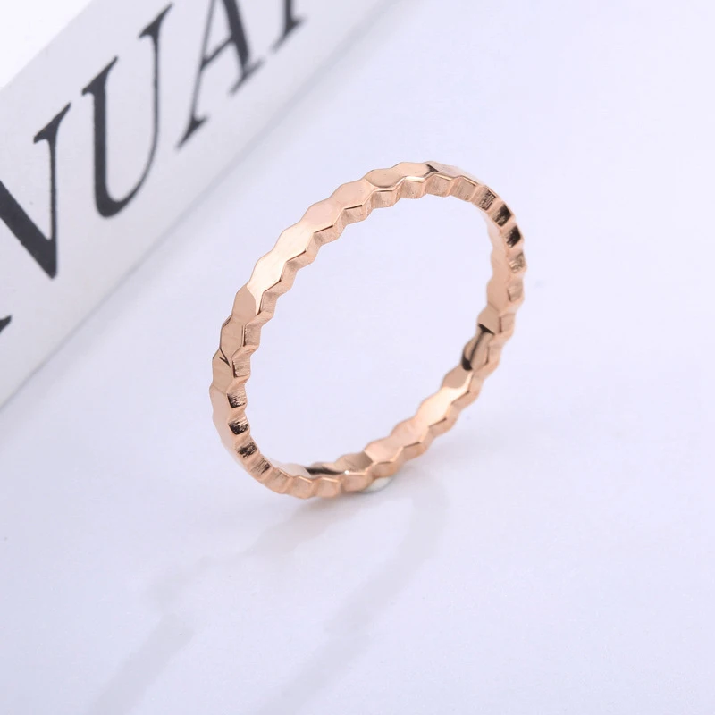Кольцо улей для женщин титановая сталь розовое золото цвет хит продаж кольцо