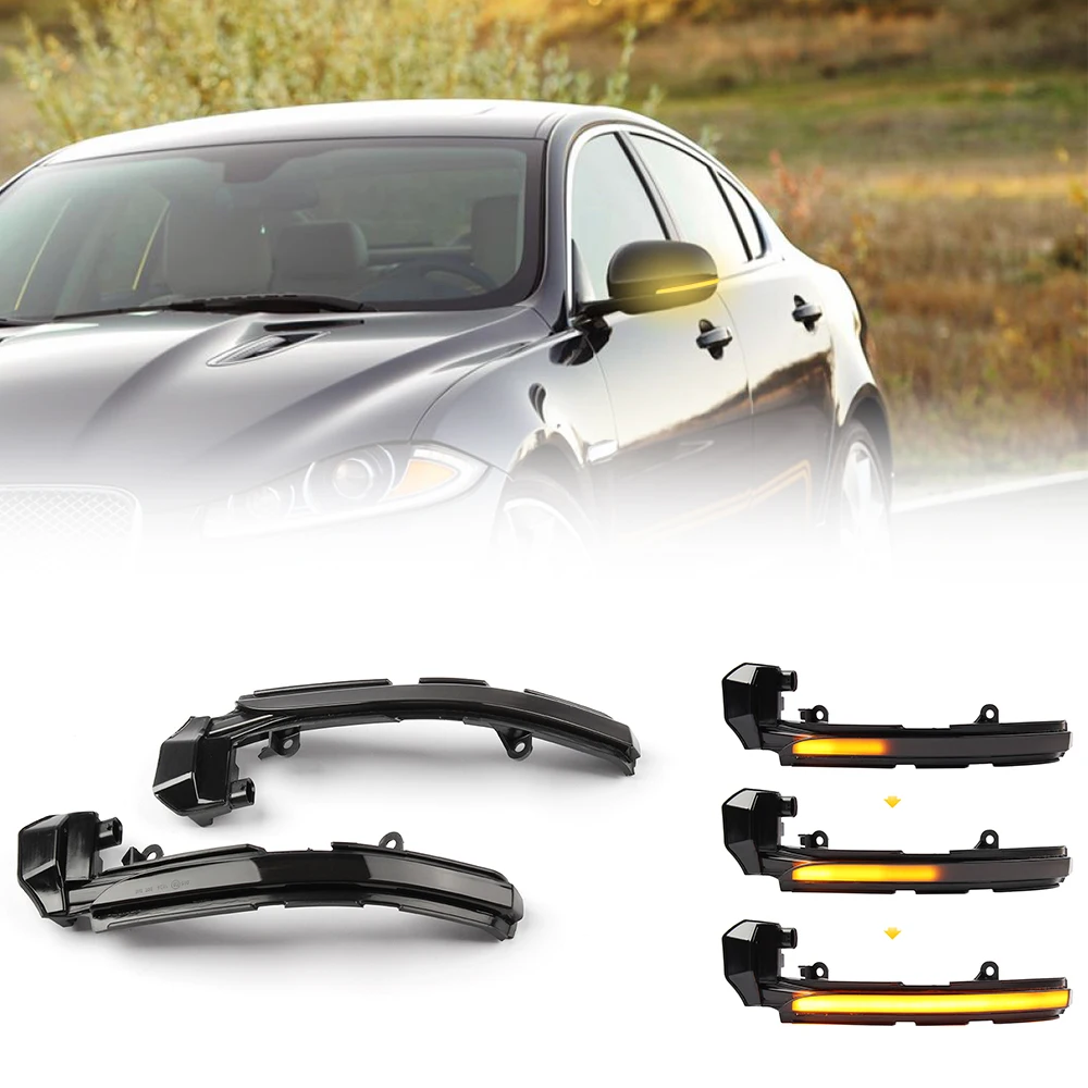 

Dynamic Side Mirror Turn Signal Light For Jaguar XE X760 X250 X260 XJ X351 X152 I-Pace XK XKR X150 LED Rearview Mirror Indicator