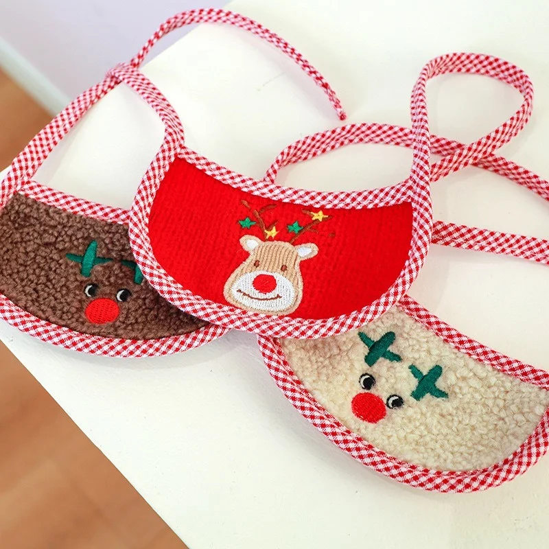 

Bib Holiday Series Christmas New Year Dog Cat Saliva Towel Pet Scarf Dog Scarf