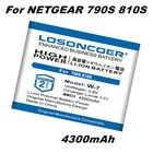 Аккумулятор LOSONCOER 4300 мА  ч, W-7 Вт, для беспроводного маршрутизатора Netgear Sierra Aircard 790S, 810S