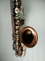 new antique copper tenor sax b flat tenor saxophone instrument dedicated brass tube body saxophone high end portrayal profession
