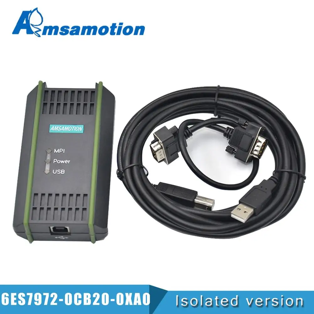 USB Programming Cable PC Adapter For Siemens S7-200/300/400 PLC RS485
Profibus MPI PPI Communication Replace 6ES7972-0CB20-0XA0