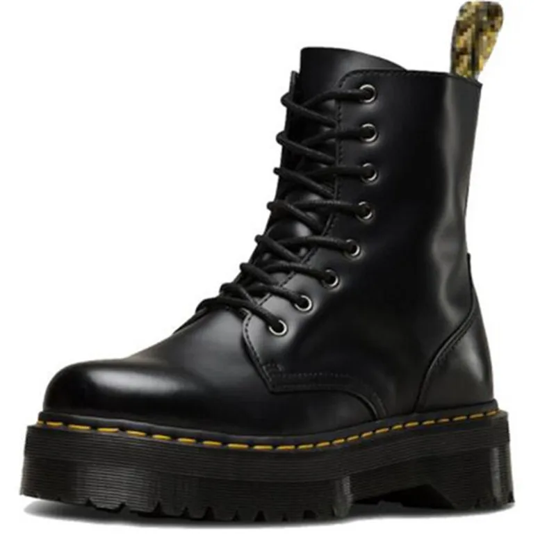 PXELENA Новинка ботинки из натуральной кожи женская обувь женские черного цвета