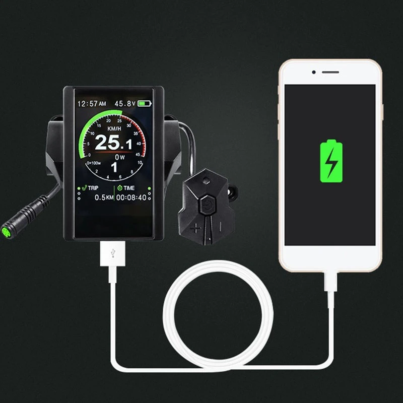 Электрический велосипед индикатор P850C полноцветный ЖК-дисплей для Bafang Mid Hub мотор