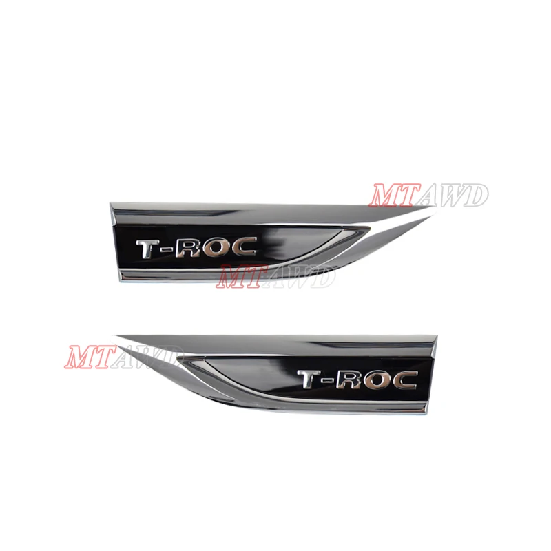 

For Volkswagen VW T-Roc A11 2018 2019 2020 4Motion 4WD Front Door Side Wing Fender Emblem Badge Sticker Car Styling Accessories