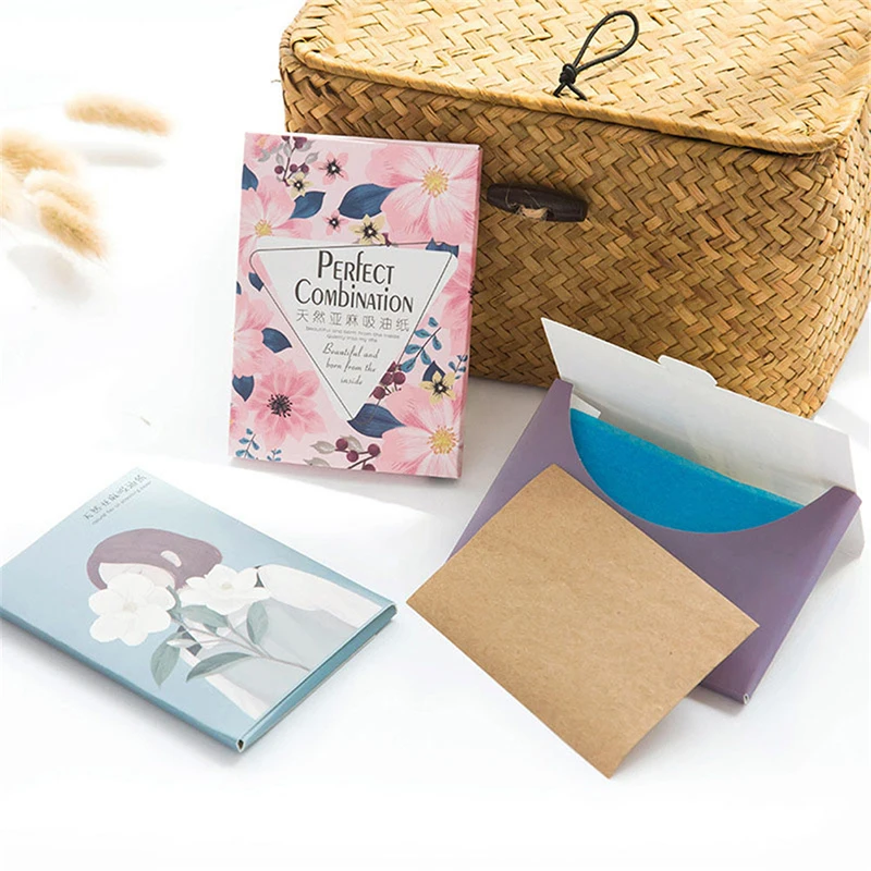 

100Pcs/set Face Oil Blotting Paper Protable Matting Face Wipes Facial Cleanser