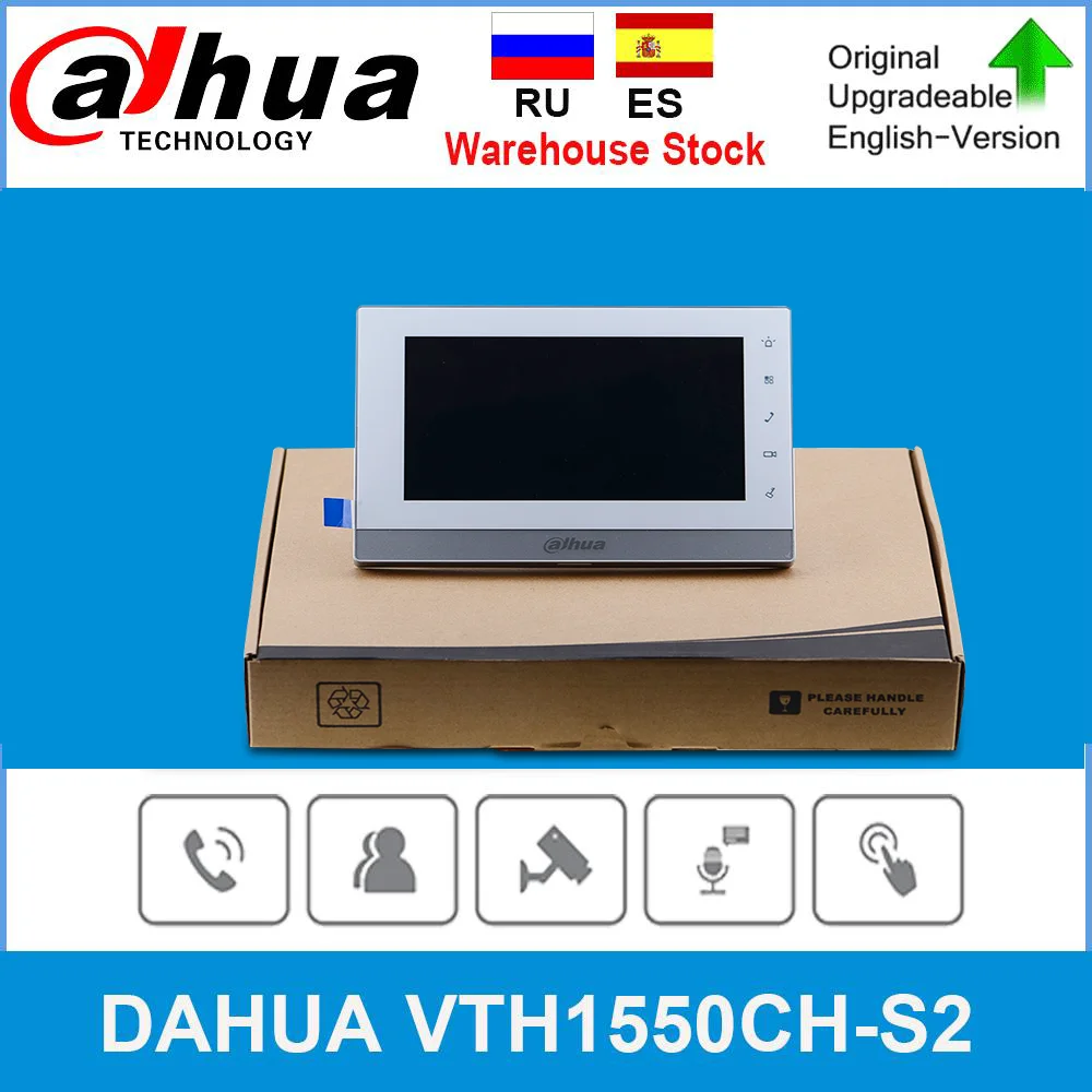 Dahua видеодомофоны VTH1550CH S2 IP внутренний монитор емкостный сенсорный экран