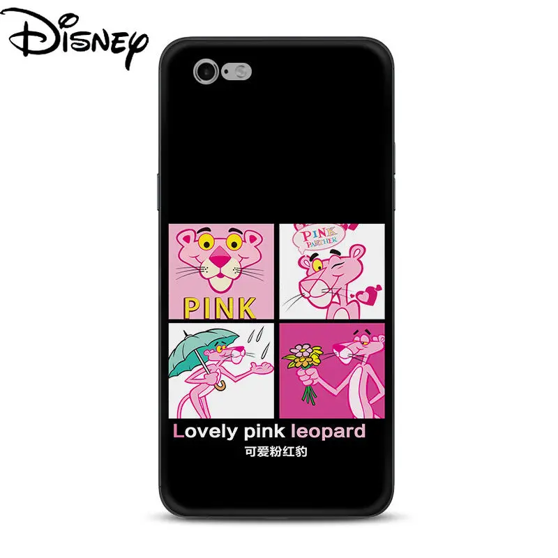 

Disney cute Pink Naughty Panther Phone Case for iPhone5s/6s/6splus/7/8/7plus/8plus/xr/se/xs/xsmax/cartoon couple phone cover