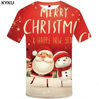 2021 funny t shirts christmas t shirts men tshirts casual santa claus t shirt 3d snowman print party tshirt printed short sleeve