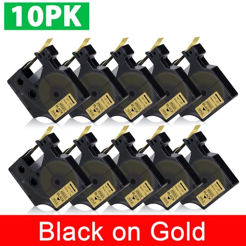 10PK 45013 45010 45018 этикетка для Dymo D1 12 мм 45016 45017 45022 этикетка лента 45023 45024 для Dymo LabelManager 160 280 этикеток
