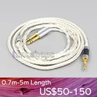 LN007045 16 Core OCC посеребренный кабель для наушников высотой 7 мм шаг для Hifiman Sundara Ананда HE1000se HE6se he400i he400se изображением Арьи