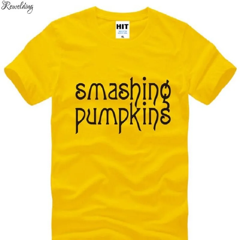 New Designer Smashing Pumpkins T Shirts Men Cotton Short Sleeve Rock Band Man T-Shirt Fashion Male Punk Roll Tops Tees | Мужская одежда