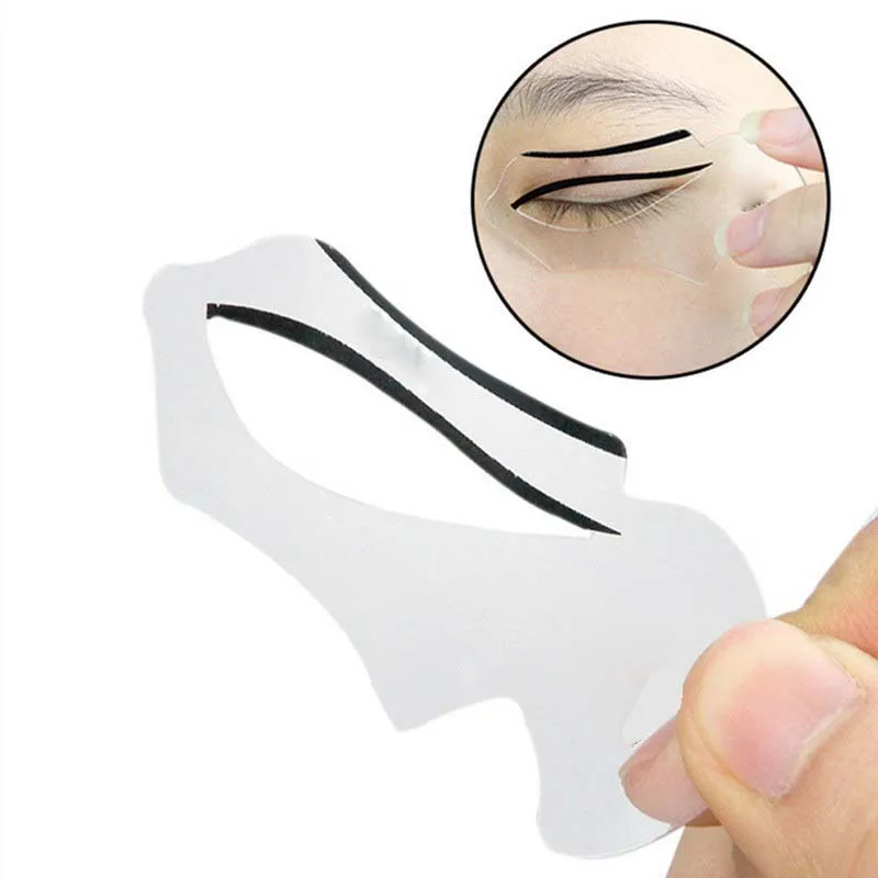 2 шт. трафареты для подводки глаз модели инструменты формирования бровей