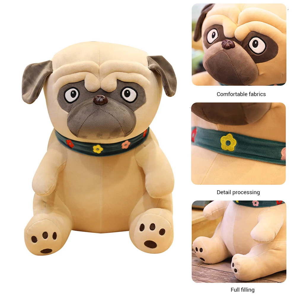 35 см Моделирование Плюшевые собаки мопса игрушки Мягкий реалистичные куклы