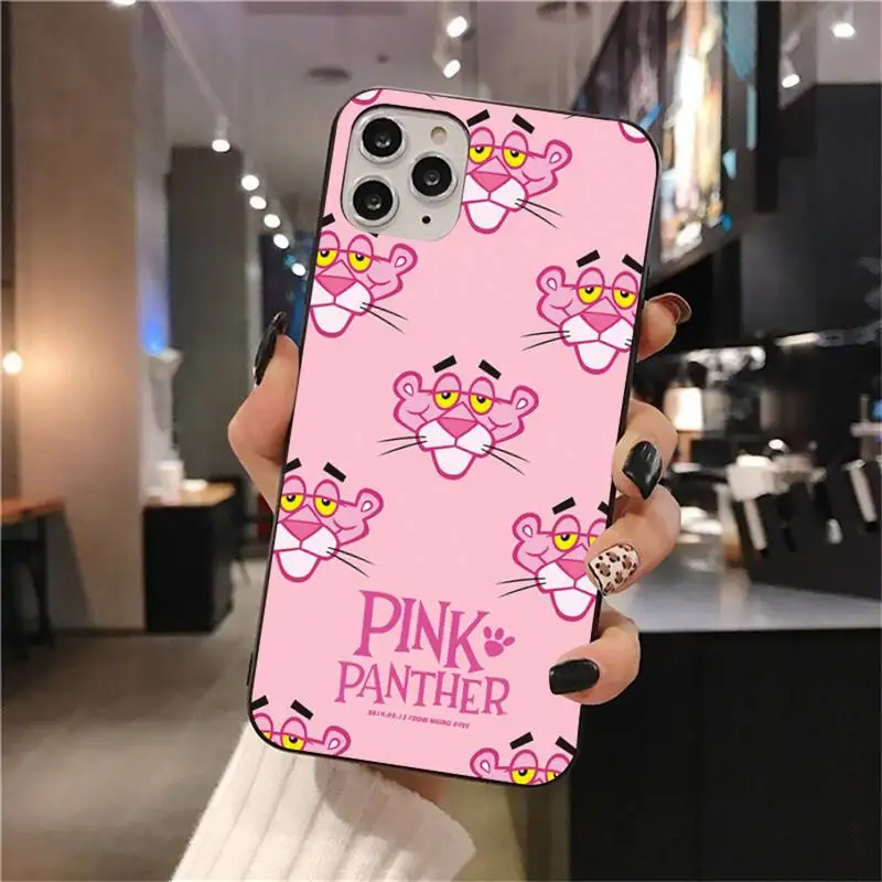Чехол для телефона с розовой пантерой iphone 12 pro max mini 11 XS MAX 8 7 6 6S Plus X 5S SE 2020 XR|Бамперы|