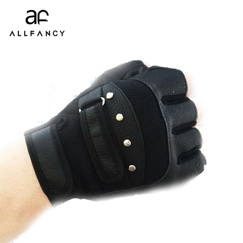 ALLFANCY Перчатки для фитнеса солнцезащитные Нескользящие мужские гантели занятий