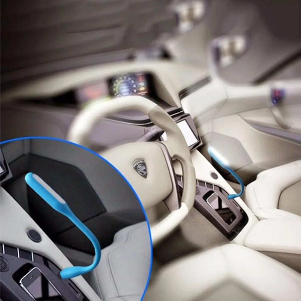 2 шт. новый маленький гибкий USB Светодиодная лампа Портативный супер яркая книга