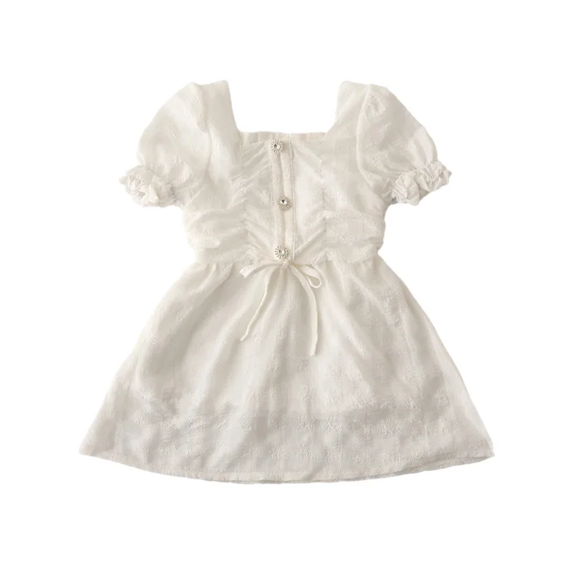 

2021 New Summer Kerean Dresses Matching Mother Daughter Clothes Cute Family Matching Parent-child Outfit Casual Fashion