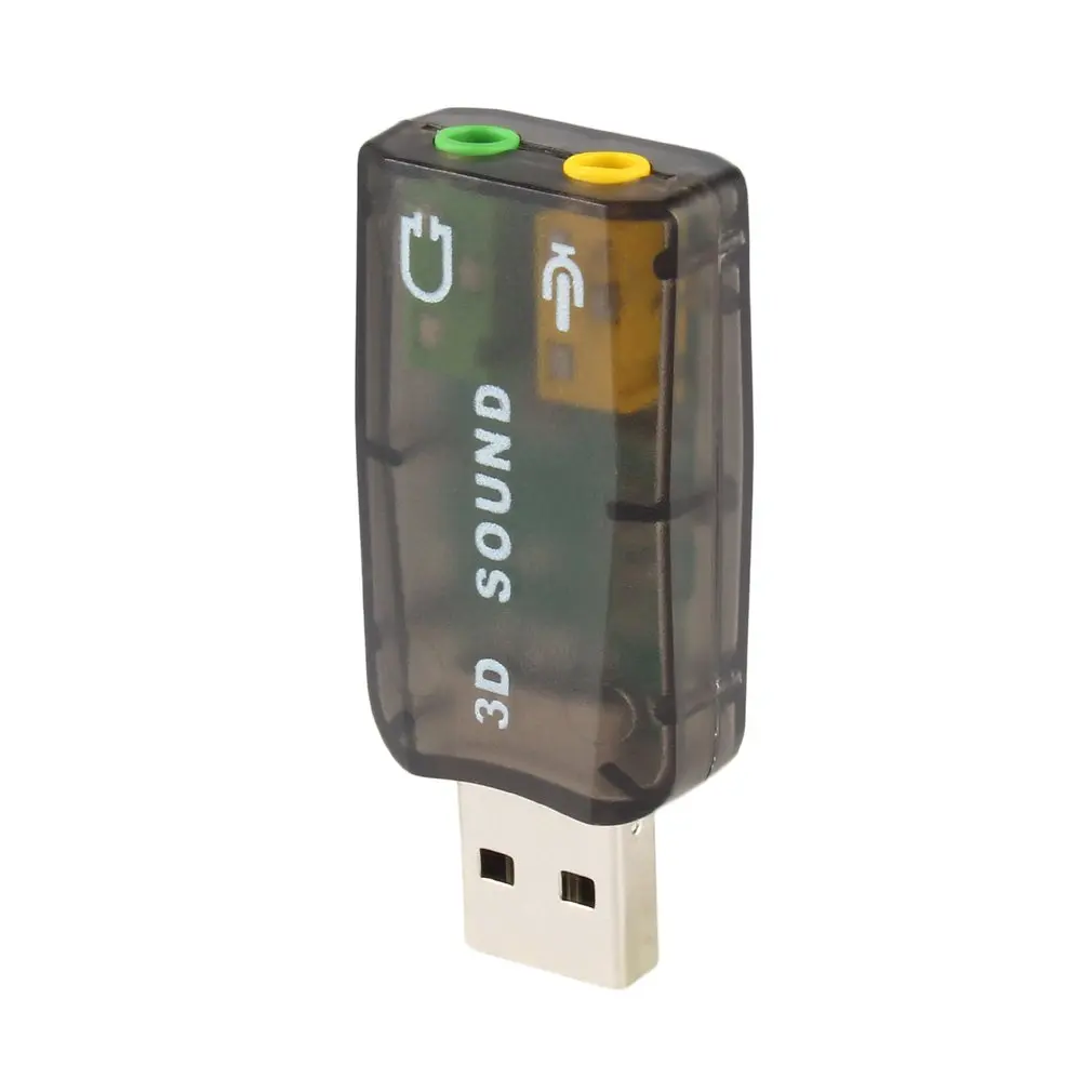 Внешний usb-звуковой Интерфейс адаптер микрофона Динамик наушники для