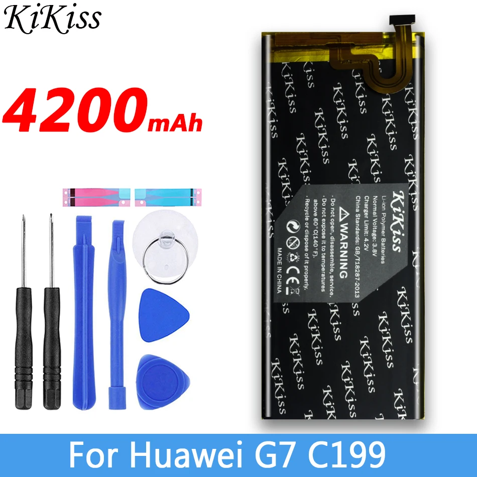 4200 мАч для Huawei Ascend C199 G7 G7-TL100 C199-CL00 C199S RIO-AL00 CL00 L01 L02 L03 L11 TL00 UL00 батарея HB3748B8EBC |