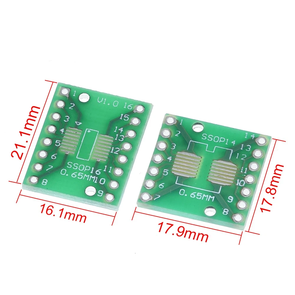 TZT 7 шт. = 7 значение* печатная плата комплект SMD поворот к DIP SOP MSOP SSOP TSSOP SOT23 8 10 14 16 20 24 28 SMT к DIP