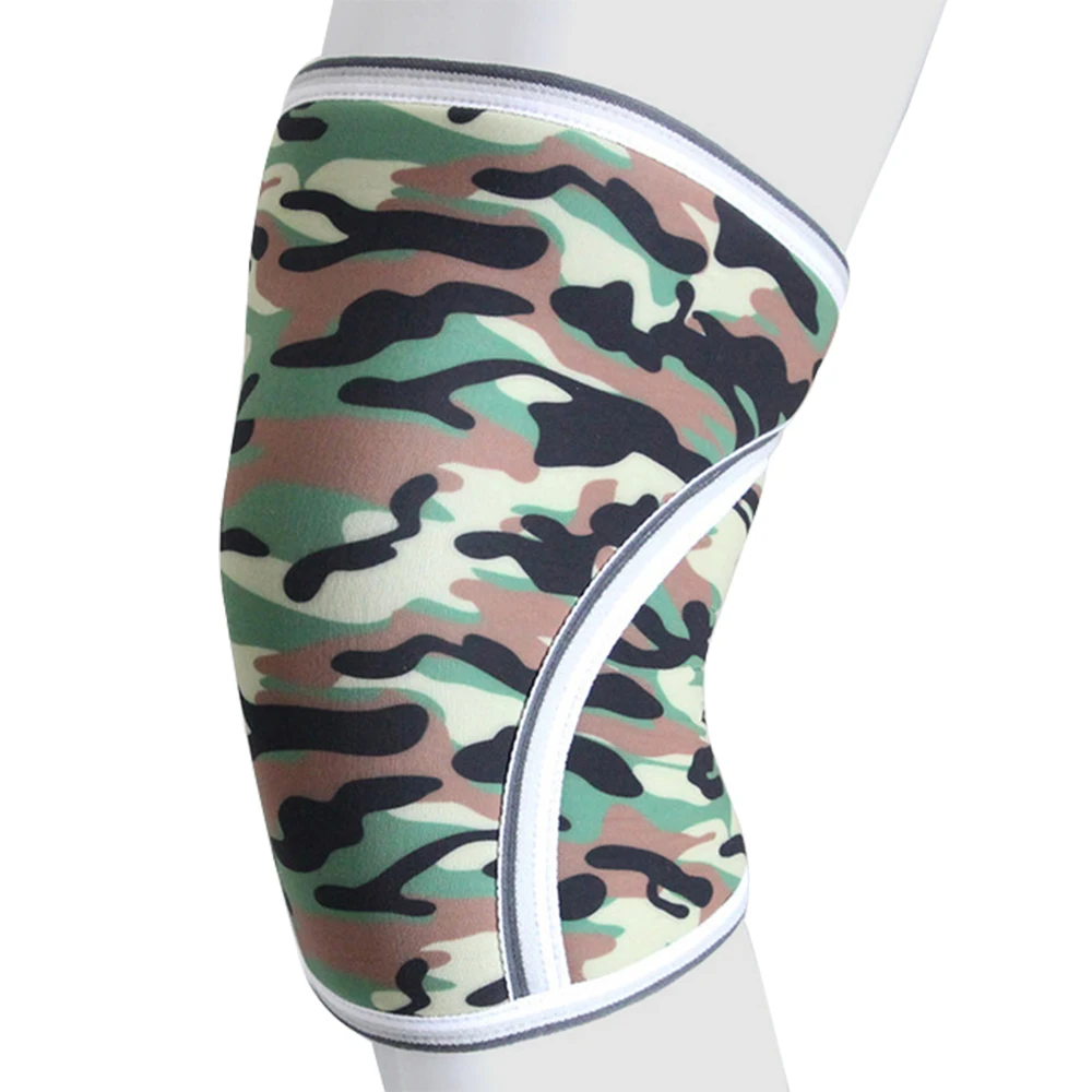 Army green camo ROEGADYN Высокое качество Мягкий 7 мм неопрен CF колено соединение муфтой поддержка тепловой компрессионная защита обертывание артрит, унисекс - Цвет: Army green camo