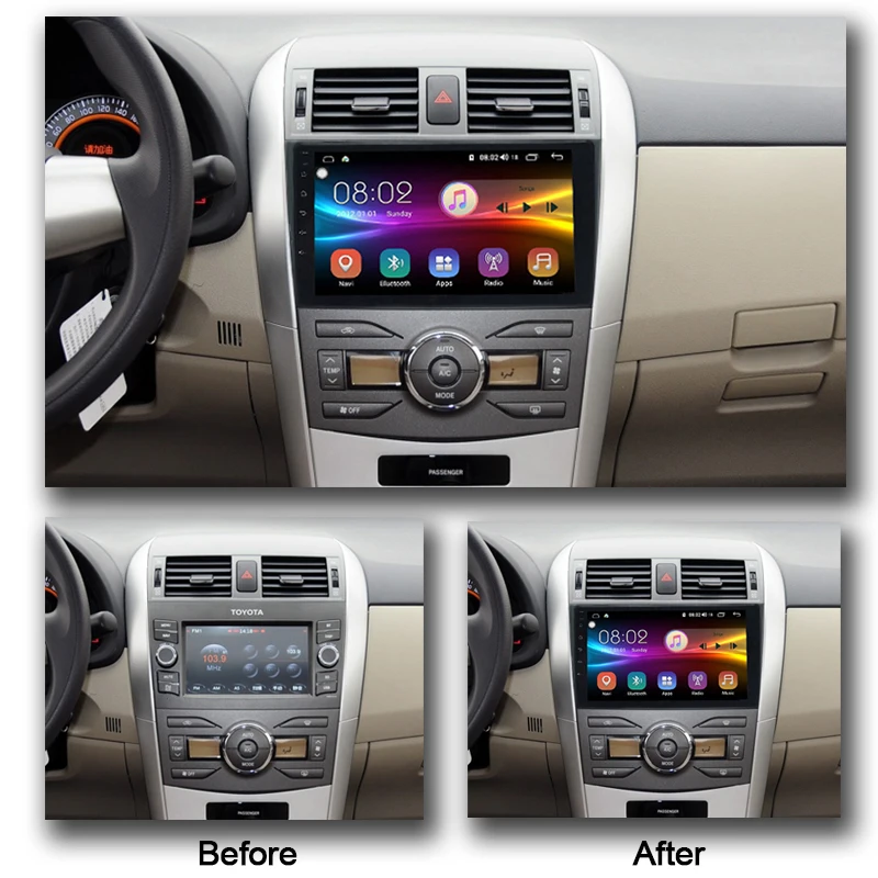 COHO для Toyota Corolla E140/150 2007-2012 автомобильное радио GPS-навигация стерео приемник Android 10