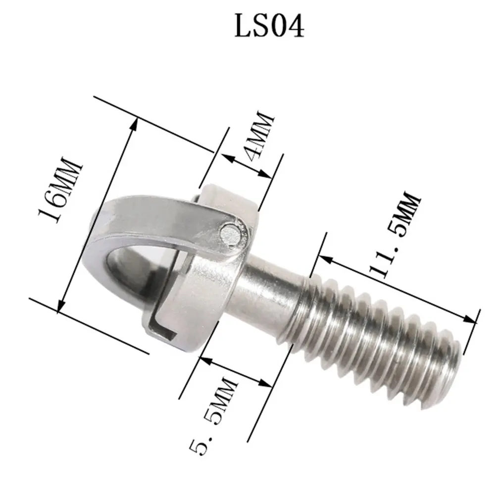 

1/4 inch stainless steel long screw SLR camera tripod PTZ screw quick release plate word screw