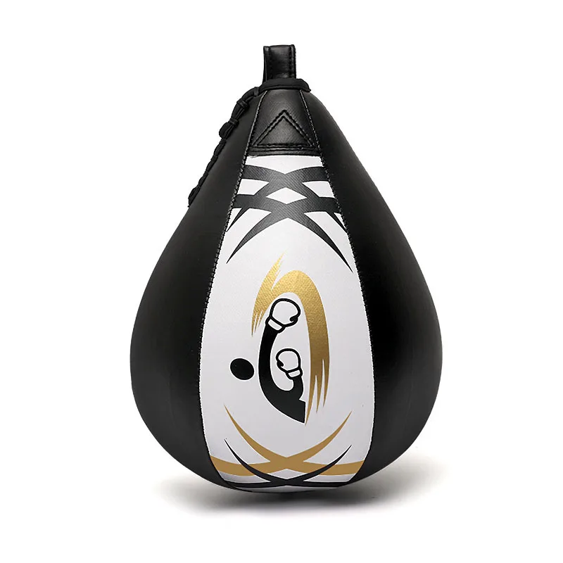 

Speedbag Heavy Hanging Swivel Punch Ball for Boxing MMA Muay Thai Fitness Fighting Sport Training PU Genuine Leather