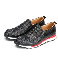 dae 2021 spring new crocodile leather men shoes male casual shoes non slip flat shoes mens travel shoes