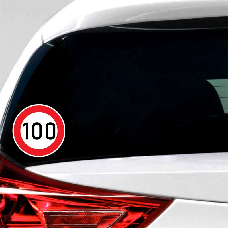

A-0077# Speed Limit (100 km), 16 cm Self-adhesive Decal Car Sticker Waterproof Auto Decors