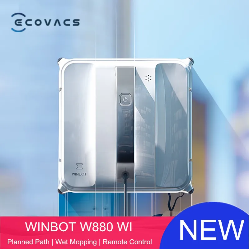 ECOVACS WINBOT W880 WI робот для автоматической уборки окна пылесос 2800pa 30 min резервного