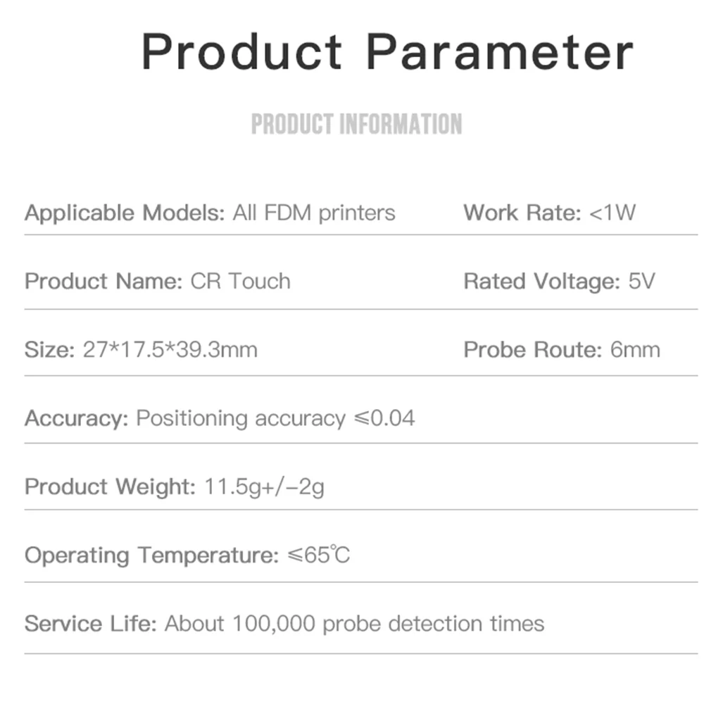 Crealirty CR Touch CR-Touch Sensor Автоматический комплект выравнивания кровати для CR/Ender-3 V2