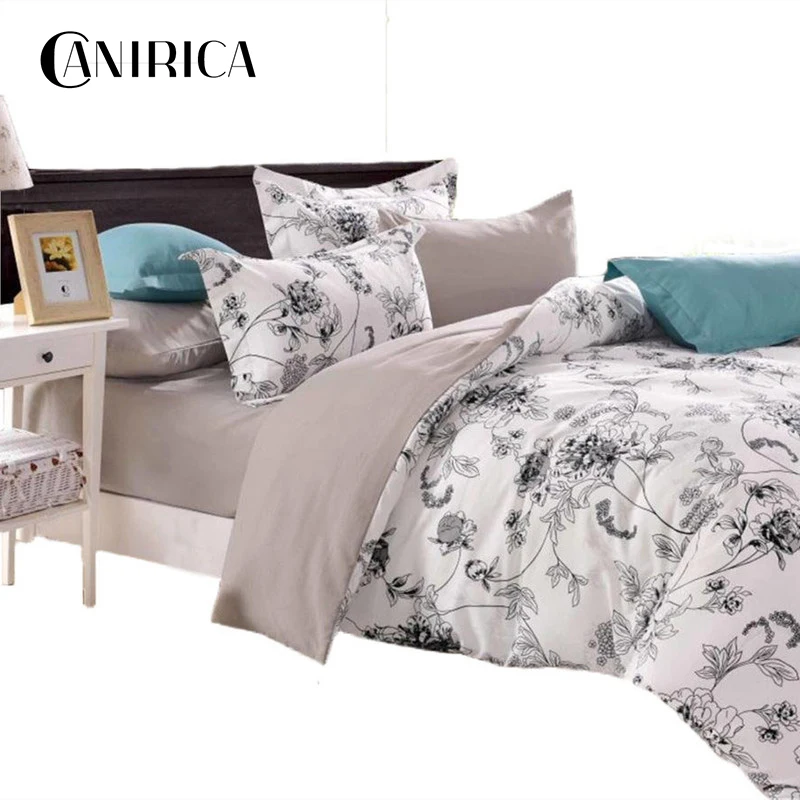 

CANIRICA Bedding Set Floral Comforter Bedding Sets Duvet Cover Set Modern Bed Sheet Duvet Cover Pillowcase Floral Home Decor
