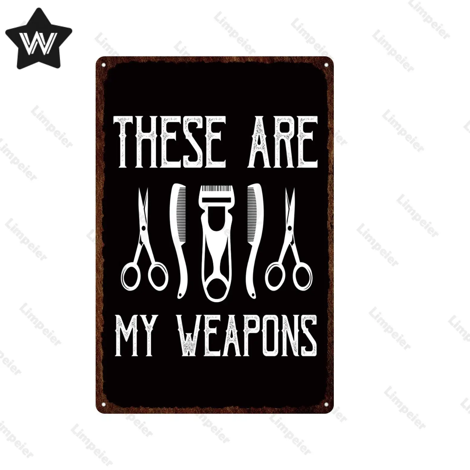 Металлический жестяной знак для парикмахерской настенные Стикеры стрижки волос