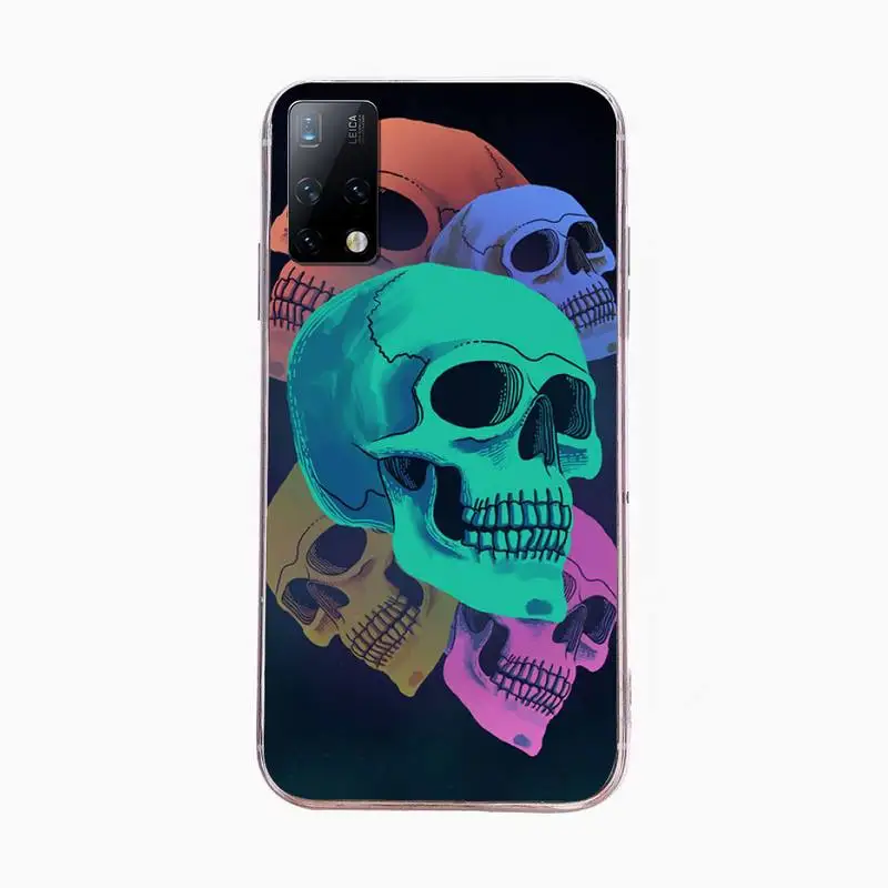 

Unique Personality Skull Phone Case For Samsung S4 S5 S6 S7 Edge S8 S9 S10 Plus S20 Lite Fe Note20 Ultra A71 A21S Cover Coque
