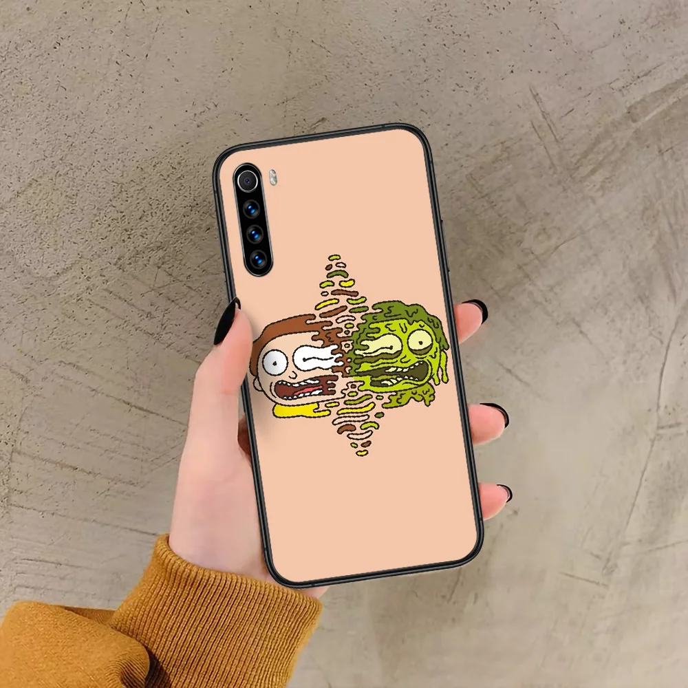 

Cartoon Ricks Or Morty Phone Case For Xiaomi Redmi Note 7 8 8T 9 9S 4X 7 7A 9A K30 Pro Ultra black Hoesjes Luxury Waterproof 3D