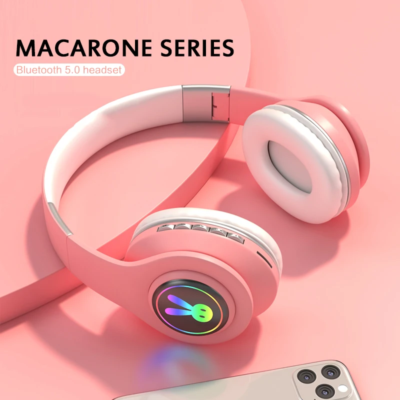 Беспроводная Bluetooth-гарнитура KINGSTAR с микрофоном стерео светящиеся наушники