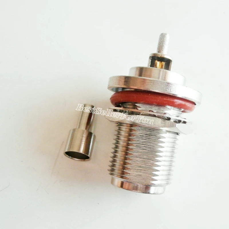 

1 шт. N Тип Женский переборка окна обжимной для RG316 RG174 LMR100 кабель RF коаксиальный разъем новый