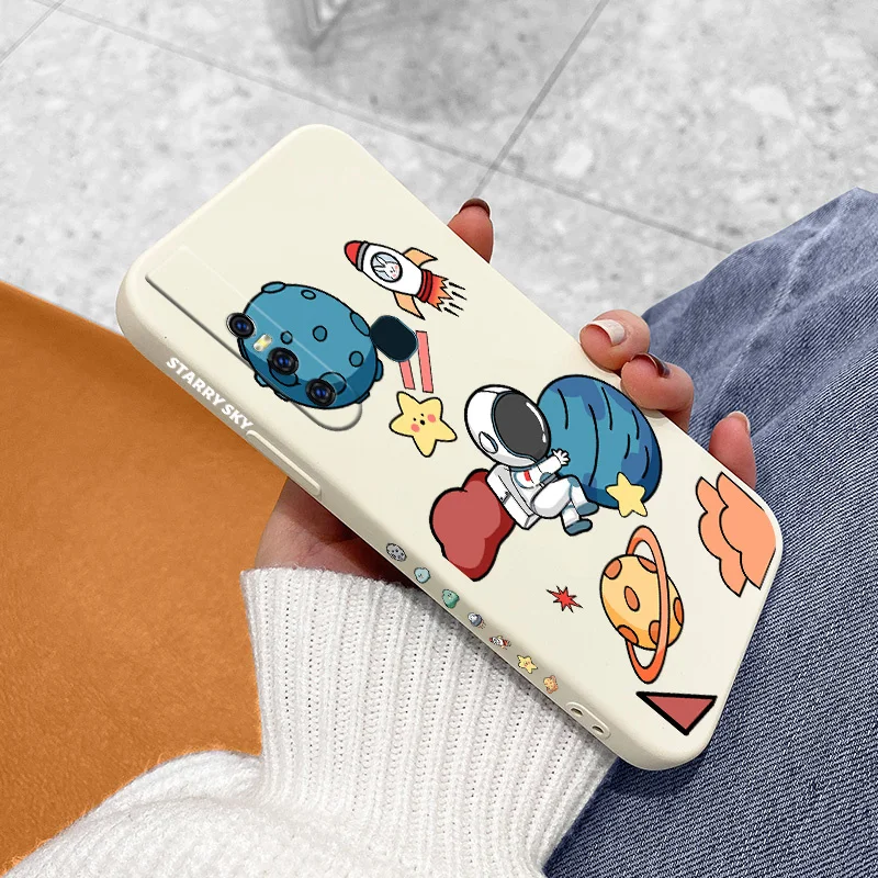 

Planet Astronaut Case For VIVO Y20i Y20 Y20S Y12S Y30 Y33S Y12 Y15 Y17 Y19 Y21 Y21S S1 Pro Y91 Y91i Y93 Y95 Silicone Back Cover