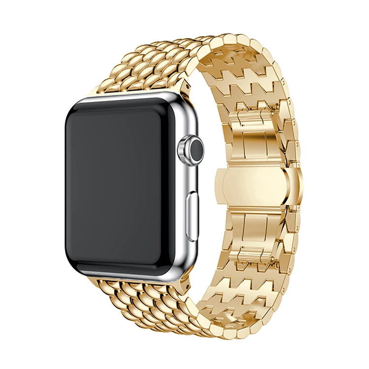 Металлический ремешок для часов в деловом стиле Apple watch Band 40 мм/44 мм/38 мм/42 мм iWatch