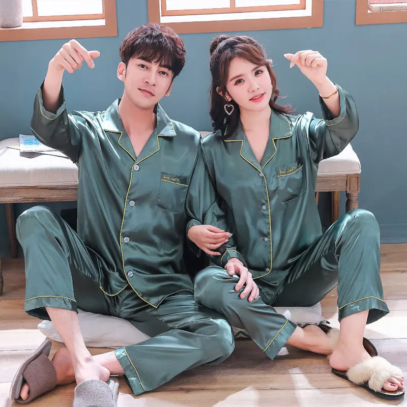 

Мужская сексуальная пижама, тонкая, Han Edition, свободная, с длинными рукавами, Xia Bing, для мужчин и женщин, можно носить на улице, для отдыха