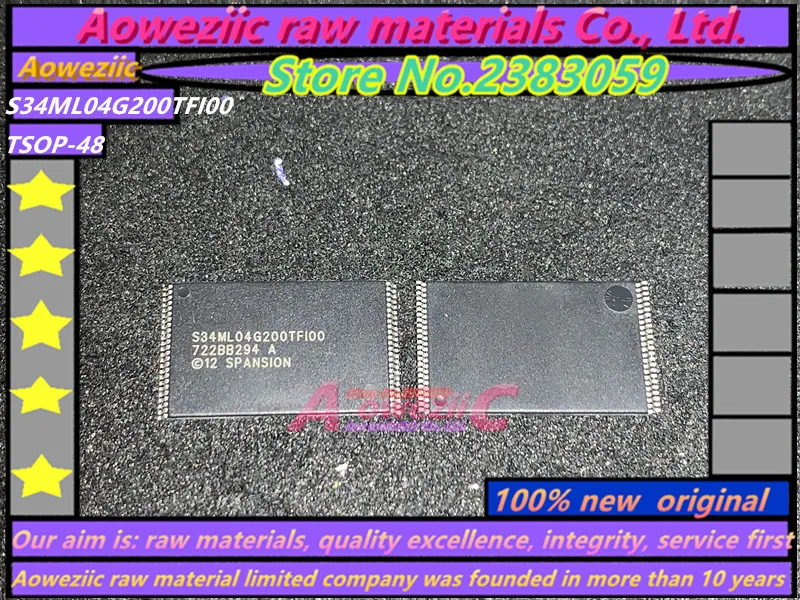 Aoweziic 100% Новый оригинальный S34ML04G200TFI000 TSOP48 S34ML04G200TFI00 S34ML04G200 | Электроника