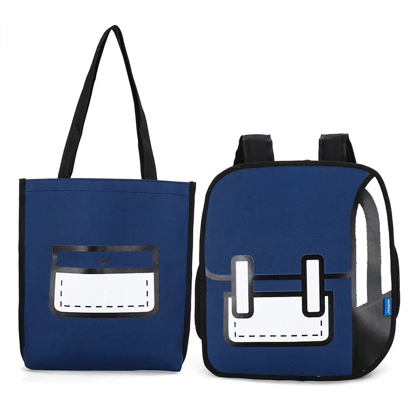 Милый женский рюкзак большие школьные сумки Мультяшные на плечо сумка для книг с