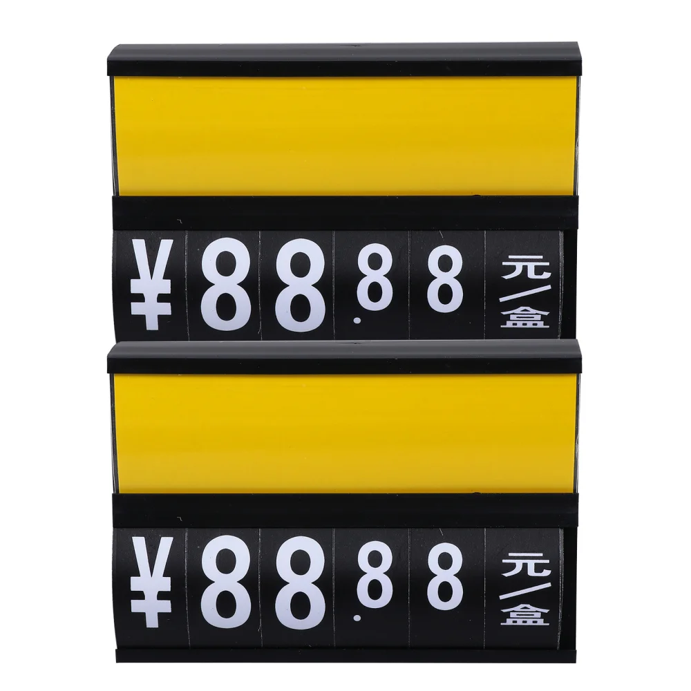 

2 Pcs Supermarket Price Tag Useful Mall Price Sign Erasable Price Display Rack