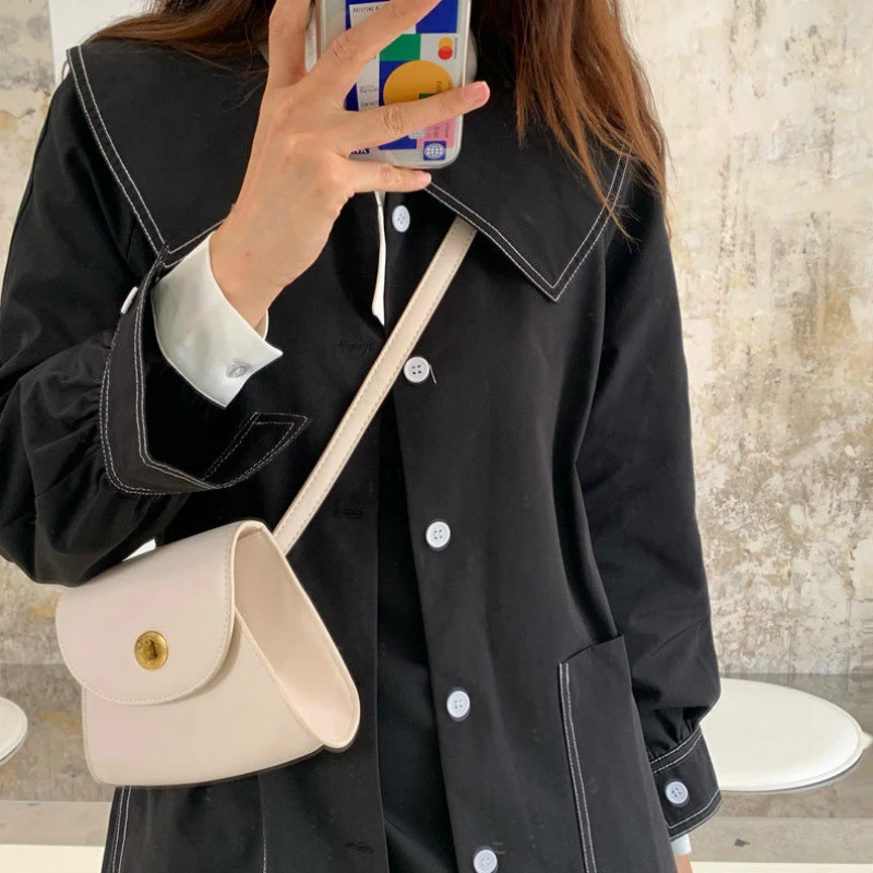 

Trench Coats Women Striped Loose Preppy Students Casual Teens Chic All-match Simple High Street Long Coat Slim Ulzzang Fashion