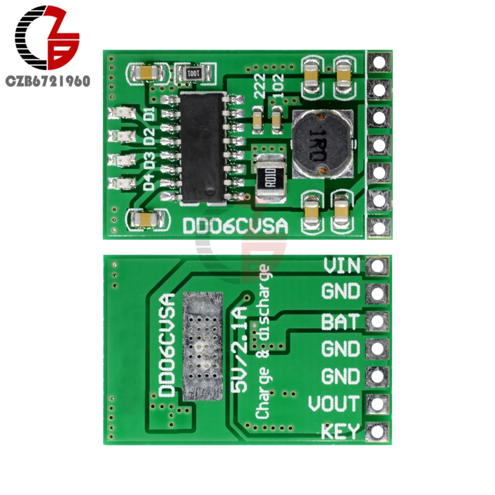 DC 5V 2A 3.7V 4.2V 18650 Lithium Battery Charge Discharge Boost Protection Indicator Module for Solar charging Bluetooth Wifi |