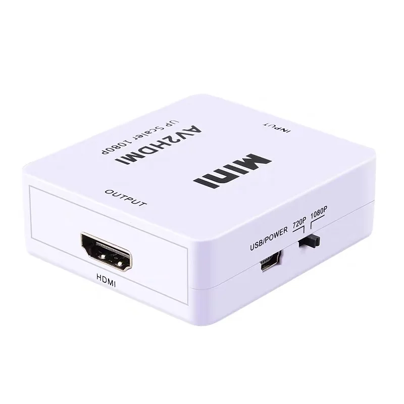 Адаптер AV/RCA 3RCA CVBS к HDMI 1080P видео преобразователь мини AV2HDMI адаптер для HDTV